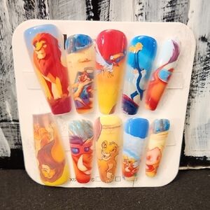 Lion King Themed Nail Art Set